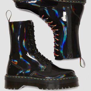 Jadon Hi Rainbow Doc Martens - Gently used